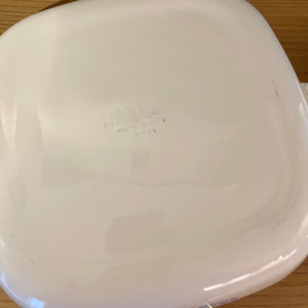 Vintage  Corningware Cornflower Blue Baking Dish with Pyroceram Lid and Carrier - Picture 10 of 10